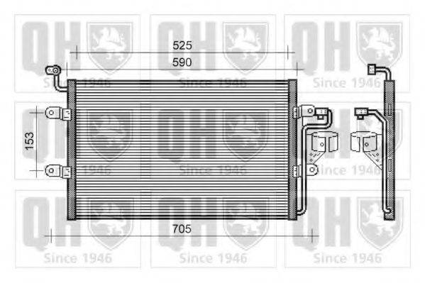 QUINTON HAZELL QCN355 Конденсатор, кондиціонер