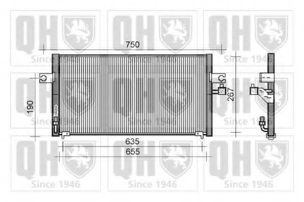 QUINTON HAZELL QCN366 Конденсатор, кондиціонер