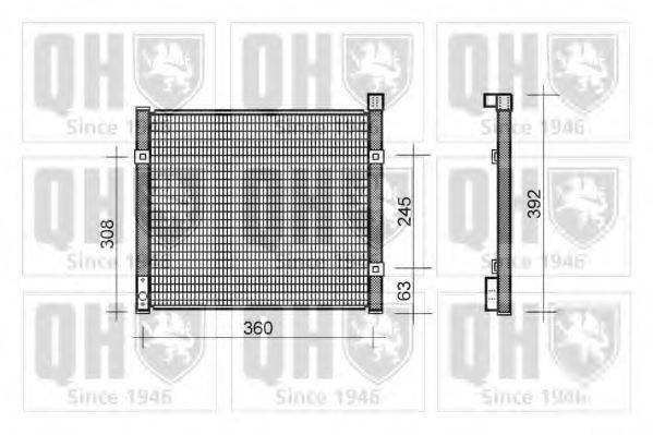 QUINTON HAZELL QCN428 Конденсатор, кондиціонер