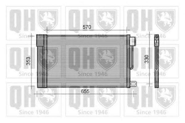 QUINTON HAZELL QCN455 Конденсатор, кондиціонер