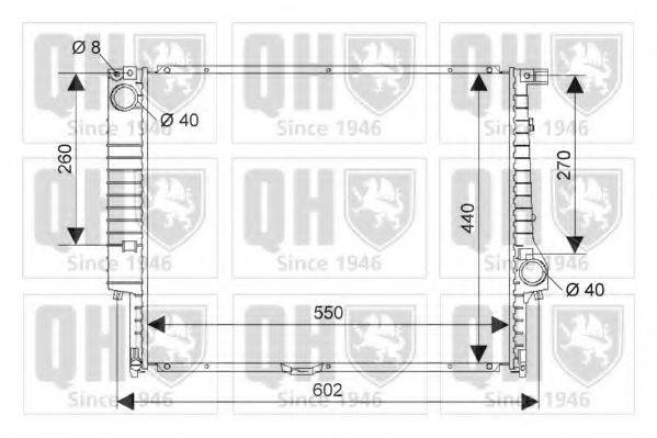 QUINTON HAZELL QER1016 Радіатор, охолодження двигуна