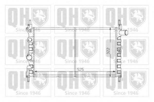QUINTON HAZELL QER1231 Радіатор, охолодження двигуна