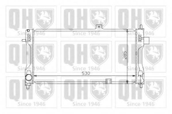 QUINTON HAZELL QER1241 Радіатор, охолодження двигуна