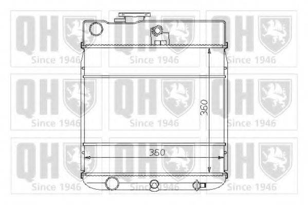 QUINTON HAZELL QER1257 Радіатор, охолодження двигуна