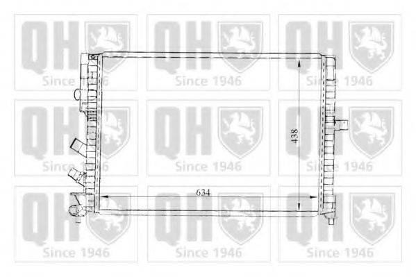 QUINTON HAZELL QER1303 Радіатор, охолодження двигуна