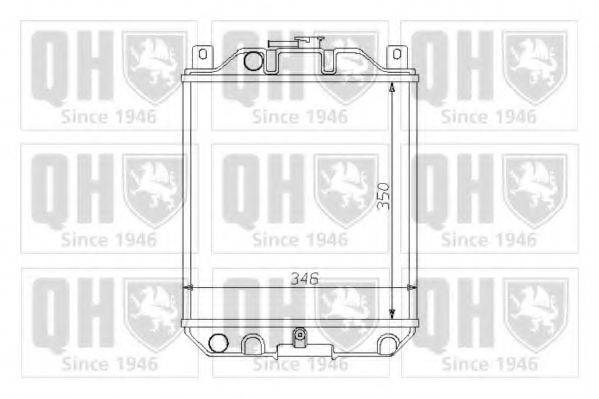 QUINTON HAZELL QER1379 Радіатор, охолодження двигуна