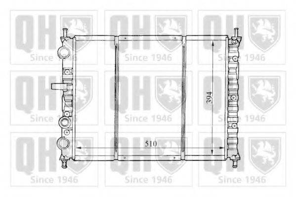 QUINTON HAZELL QER1478 Радіатор, охолодження двигуна