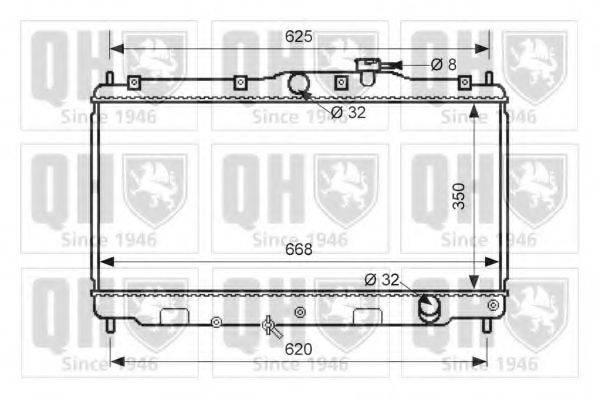 QUINTON HAZELL QER1647 Радіатор, охолодження двигуна