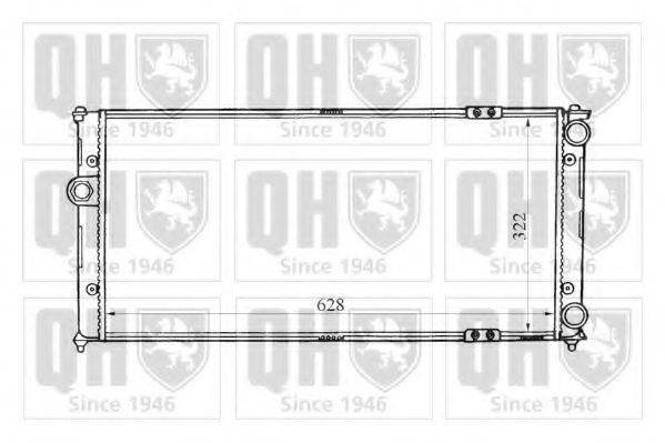 QUINTON HAZELL QER1665 Радіатор, охолодження двигуна