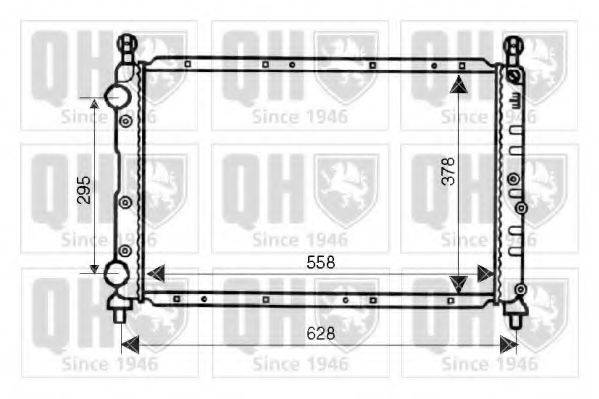QUINTON HAZELL QER1890 Радіатор, охолодження двигуна