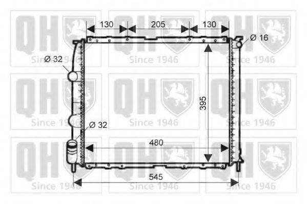 QUINTON HAZELL QER1974 Радіатор, охолодження двигуна
