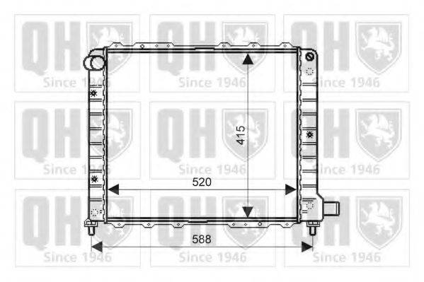 QUINTON HAZELL QER2165 Радіатор, охолодження двигуна