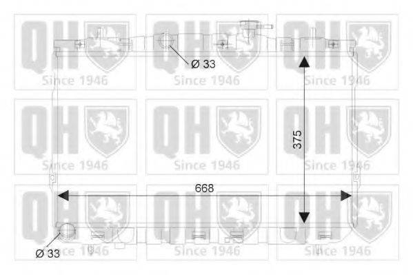 QUINTON HAZELL QER2198 Радіатор, охолодження двигуна
