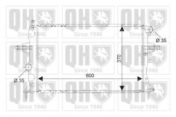 QUINTON HAZELL QER2265 Радіатор, охолодження двигуна