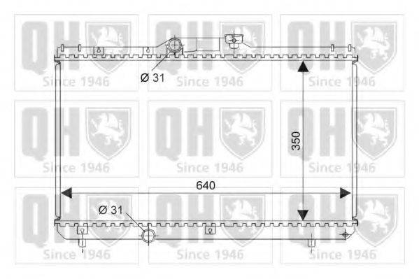 QUINTON HAZELL QER2331 Радіатор, охолодження двигуна