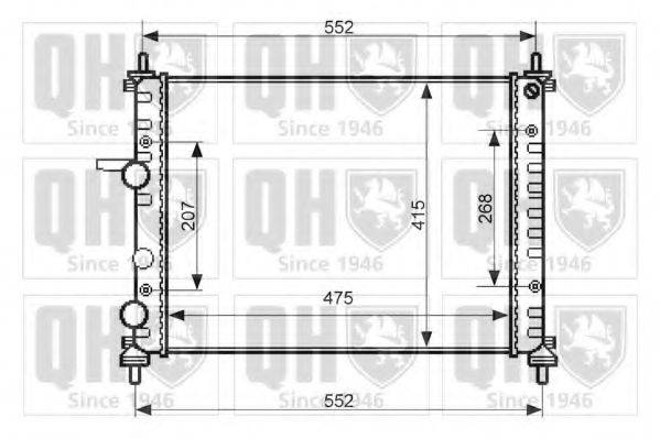 QUINTON HAZELL QER2394 Радіатор, охолодження двигуна