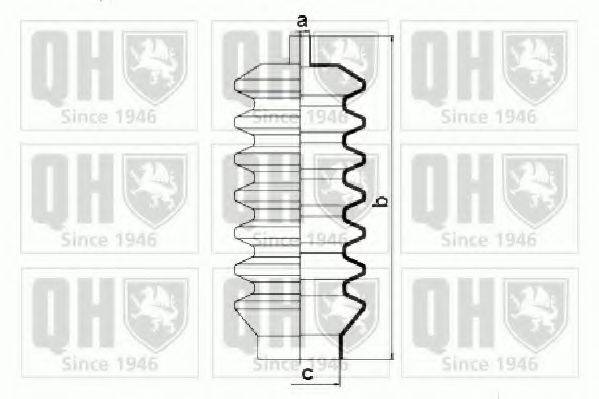 QUINTON HAZELL QG1010 Комплект пильника, рульове керування