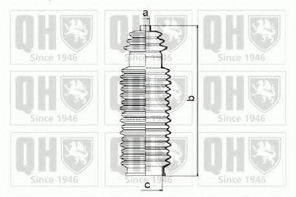 QUINTON HAZELL QG1369 Комплект пильника, рульове керування