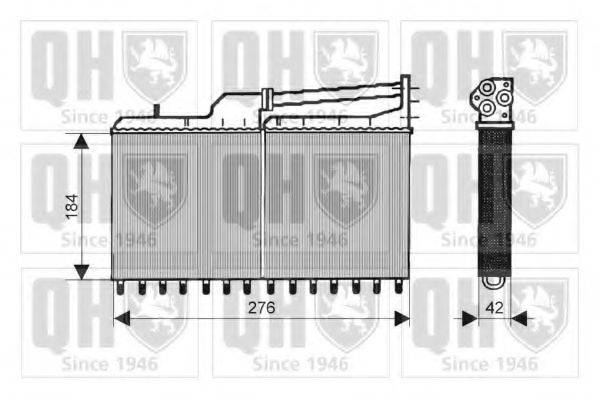 QUINTON HAZELL QHR2041 Теплообмінник, опалення салону