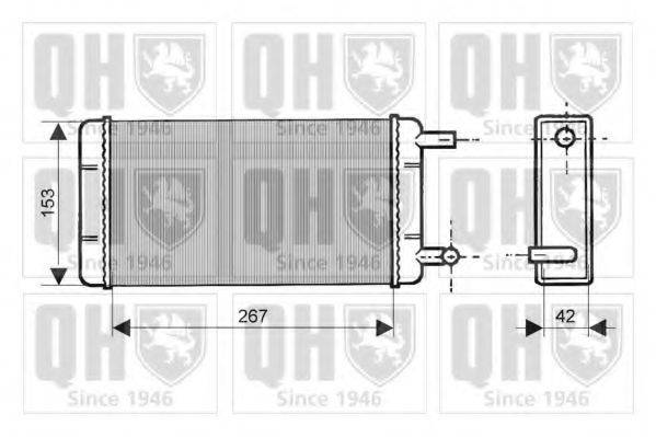 QUINTON HAZELL QHR2047 Теплообмінник, опалення салону