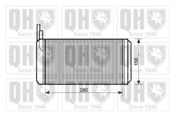 QUINTON HAZELL QHR2077 Теплообмінник, опалення салону