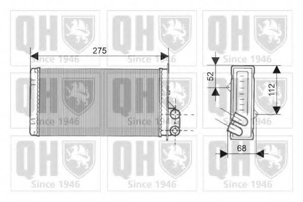 QUINTON HAZELL QHR2145 Теплообмінник, опалення салону