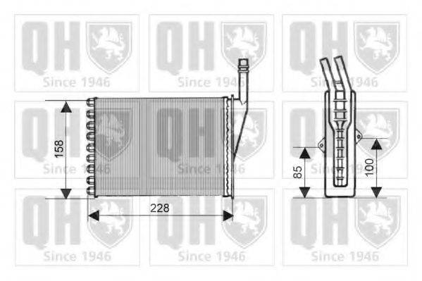 QUINTON HAZELL QHR2147 Теплообмінник, опалення салону