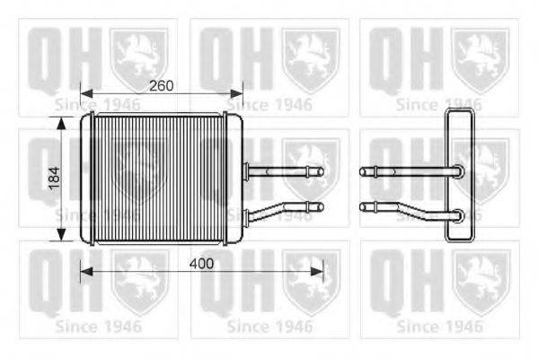 QUINTON HAZELL QHR2162 Теплообмінник, опалення салону