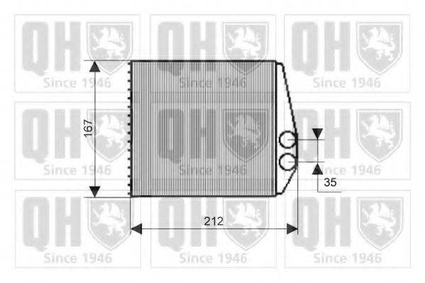 QUINTON HAZELL QHR2177 Теплообмінник, опалення салону