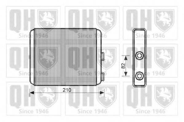 QUINTON HAZELL QHR2194 Теплообмінник, опалення салону