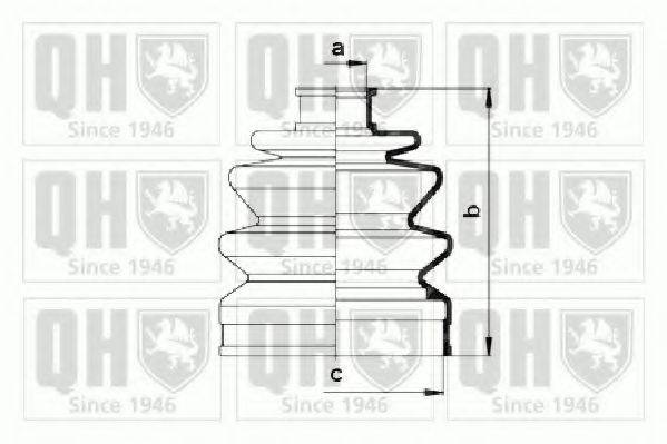 QUINTON HAZELL QJB765 Комплект пильника, приводний вал