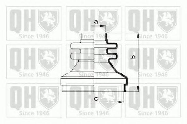 QUINTON HAZELL QJB789 Комплект пильника, приводний вал