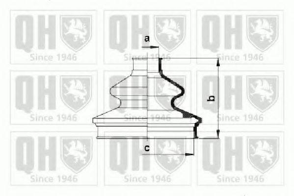 QUINTON HAZELL QJB835 Комплект пильника, приводний вал