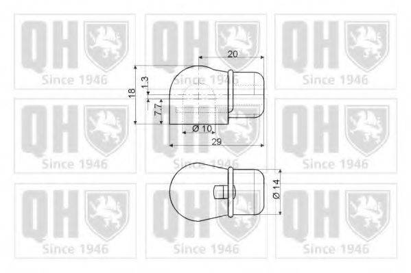 QUINTON HAZELL QTS128177 Газова пружина, кришка багажника