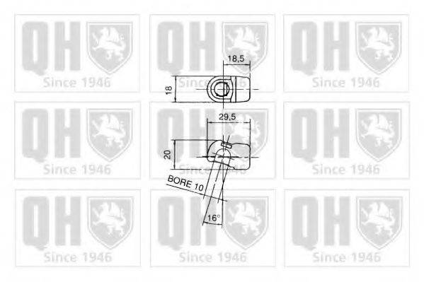 QUINTON HAZELL QTS128298 Газова пружина, кришка багажника