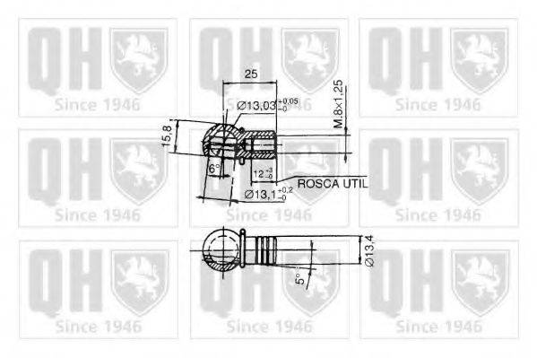 QUINTON HAZELL QTS128331 Газова пружина, кришка багажника