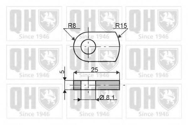 QUINTON HAZELL QTS128074 Газова пружина, кришка багажника