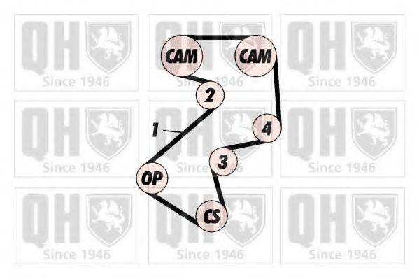 QUINTON HAZELL QBK470 Комплект ременя ГРМ