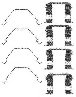 FERODO FBA525 Комплектуючі, колодки дискового гальма