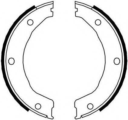FERODO FSB336 Комплект гальмівних колодок, стоянкова гальмівна система