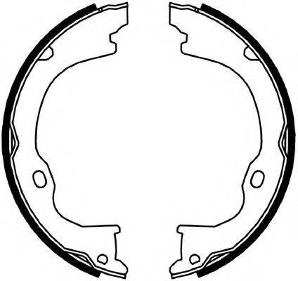FERODO FSB4060 Комплект гальмівних колодок, стоянкова гальмівна система