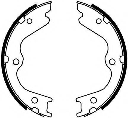 FERODO FSB4107 Комплект гальмівних колодок, стоянкова гальмівна система