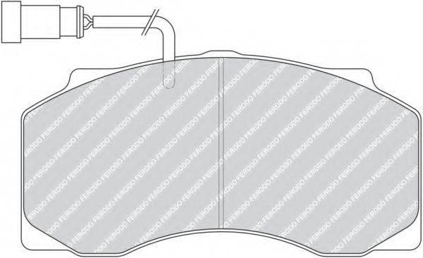 FERODO FCV1042 Комплект гальмівних колодок, дискове гальмо