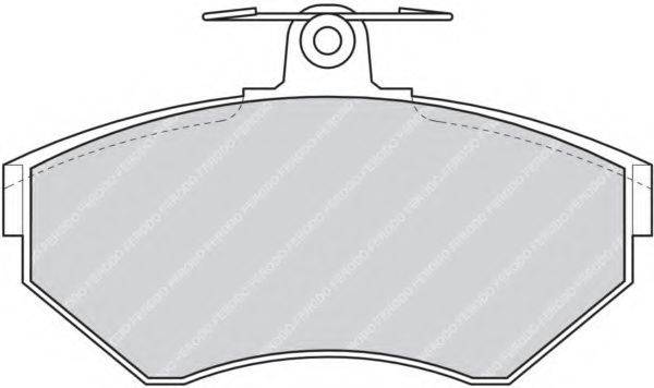 FERODO FDB1289 Комплект гальмівних колодок, дискове гальмо