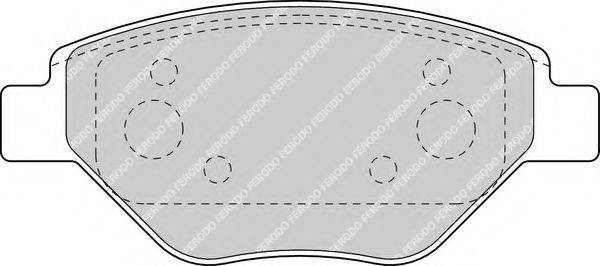 FERODO FDB1409 Комплект гальмівних колодок, дискове гальмо
