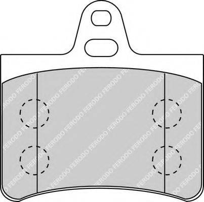 FERODO FDB1413 Комплект гальмівних колодок, дискове гальмо