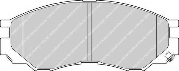 FERODO FDB1422 Комплект гальмівних колодок, дискове гальмо
