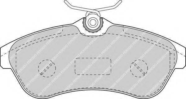 FERODO FDB1543 Комплект гальмівних колодок, дискове гальмо