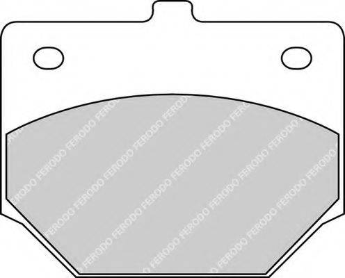 FERODO FDB159 Комплект гальмівних колодок, дискове гальмо