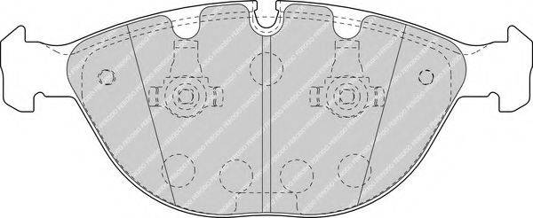 FERODO FDB1618 Комплект гальмівних колодок, дискове гальмо